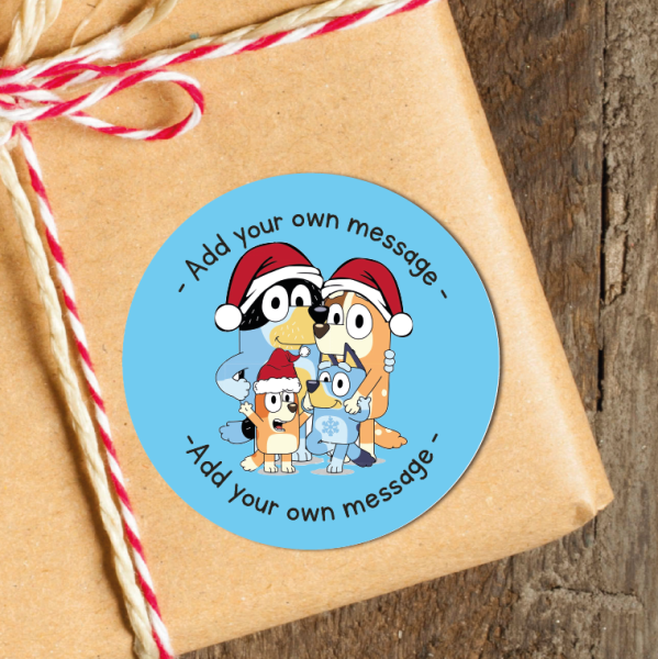 24 Personalised Christmas Stickers The Heelers